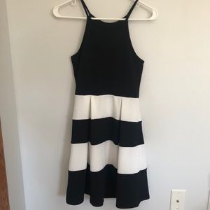 Black & White Striped Dress
